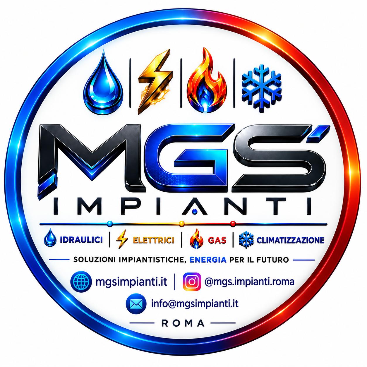 Logo ufficiale MGS Impianti completo